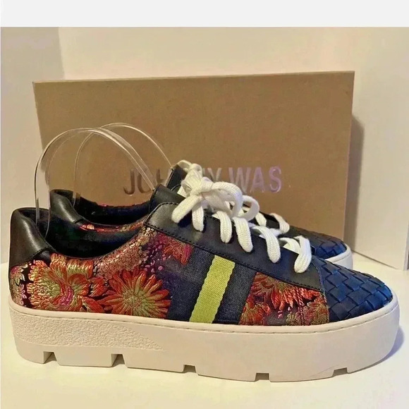 NEW WITH BOX JOHNNY WAS DOWNTOWN JACQUARD SNEAKER - Picture 2 of 10